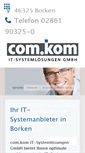 Mobile Screenshot of com-kom.de